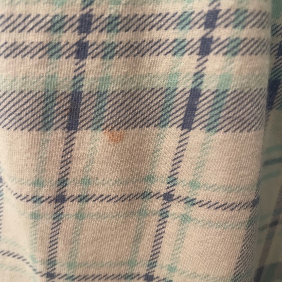 La Vie En Rose Blue Plaid Soft Capris Pajama Pants - Picture 2 of 4